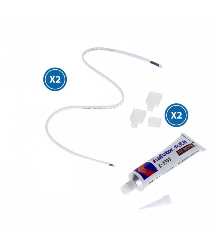Cable Adaptador Para Tira Led Ruzok/Brescia/Bergamo 220Vac