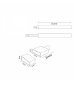 Cable Adaptador Para Tira Led Ruzok/Brescia/Bergamo 220Vac
