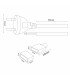 Cable Adaptador con clavija Para Tira Led Ruzok/Brescia/Bergamo 220Vac
