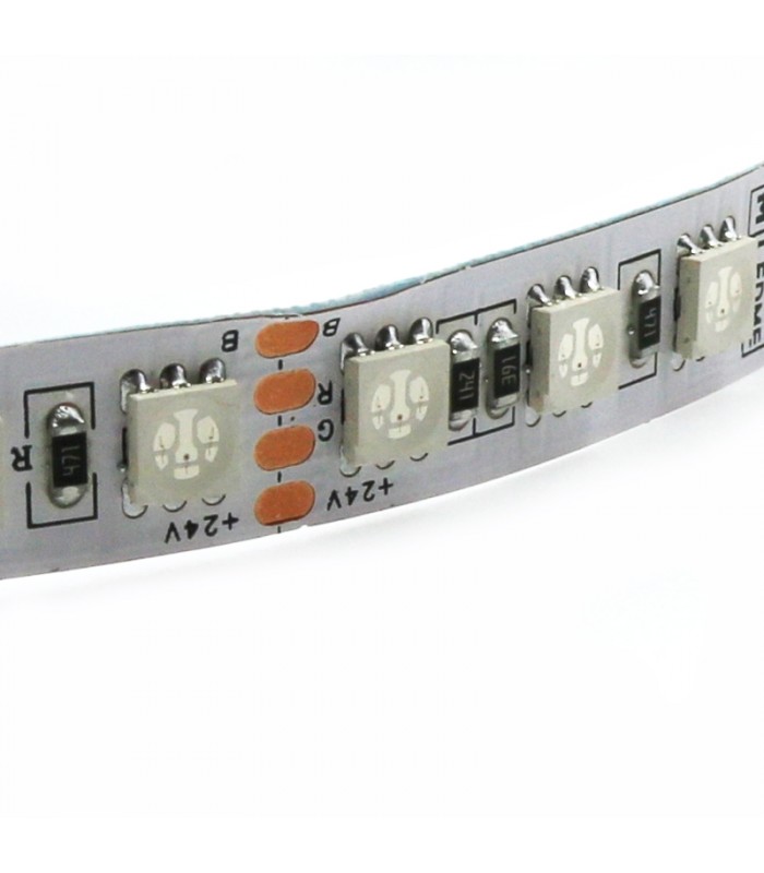 Tira Flexible Led 12W RGB 96Led/m IP20 DC24V -5 Metros-