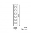 Tira Flexible Led 25W RGB 204Led/m IP20 DC24V -5 Metros-