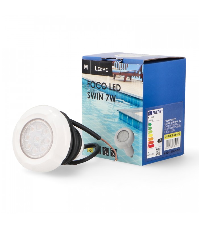 Foco Piscina SWIN 7W 700Lm 12V AC/DC IP68
