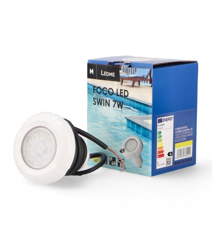 Foco Piscina SWIN 7W 420Lm 12V AC/DC IP68 RGBW