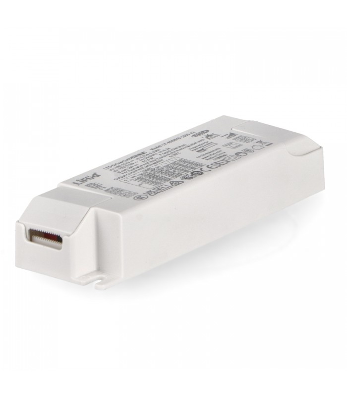 Driver LIFUD 40W OUT 9-42VDC 550-1050mA Free Flicker Regulable Dali/Push