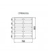 Envolvente Modular Empotrado 150 Módulos 10 Filas 800x750x165mm IP54