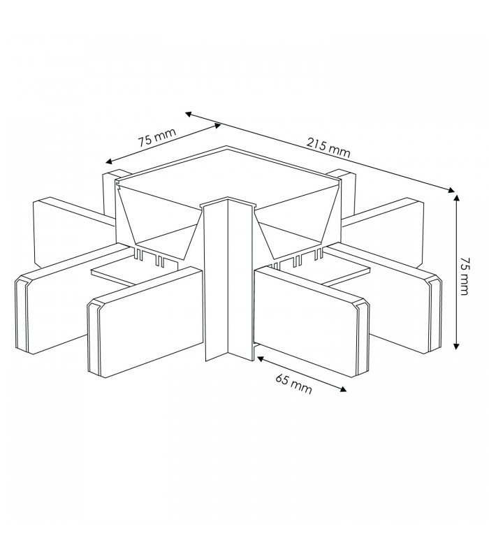 Barra Lineal TRUNK X 5W 500Lm UGR19 CCT