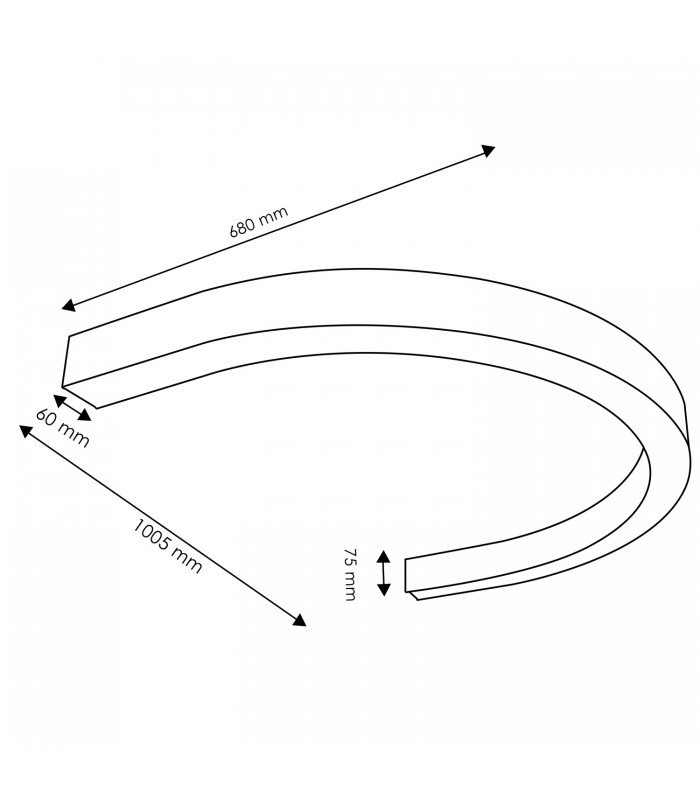 Barra Lineal TRUNK U 60W 6000Lm UGR19 CCT