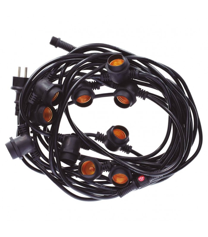 Guirnalda Liboi 12 Metros 10 Casquillos E27 Exterior IP65