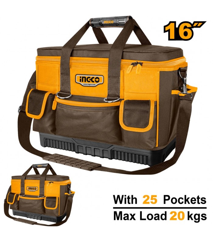 Bolsa Portaherramientas 25 Bolsillos 16" INGCO