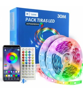 Kit Tira Led 26W 2080Lm Fuente + Mando IP20 RGB -30 Metros-