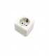 Base superficie Sucko Blanca 60x60mm 16A 250V
