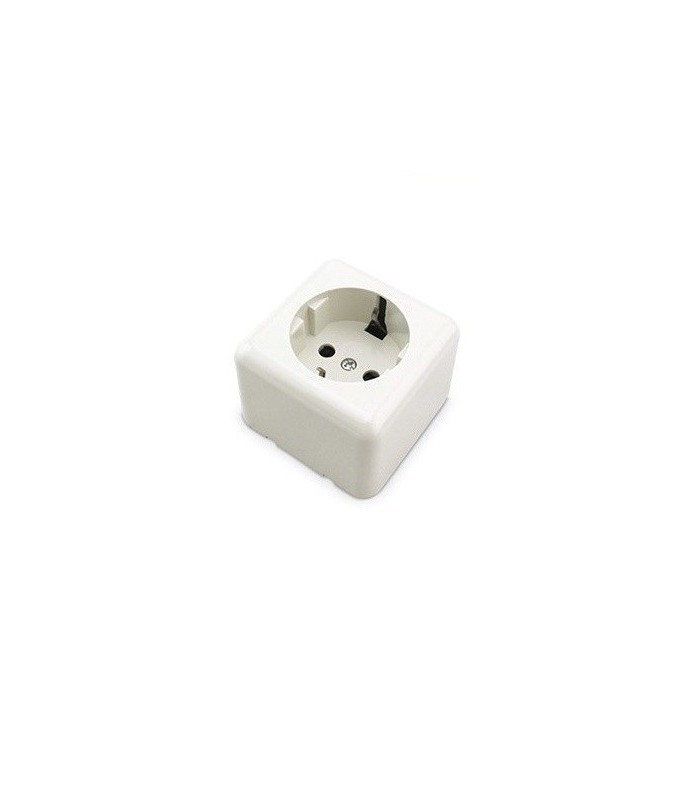 Base superficie Sucko Blanca 60x60mm 16A 250V