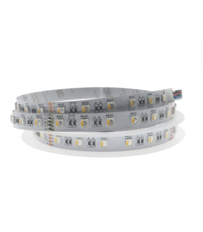 Tira Flexible Led 14W RGB+3000K 60Led/m IP65 DC24V -5 Metros-