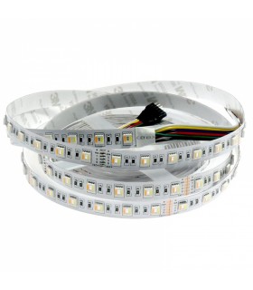 Tira Flexible Led 15W RGB+CCT 60Led/m IP65 DC24V -5 Metros-