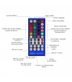 Controladora RGB+Blanco 12V-24V 72-144W IP20