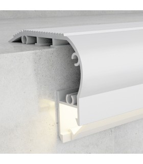Perfil de Aluminio KUF ESCALERAS Superficie -2 Metros-