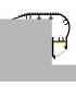 Perfil de Aluminio KUF ESCALERAS Superficie -2 Metros-