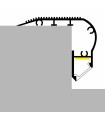 Perfil de Aluminio KUF ESCALERAS Superficie -2 Metros-