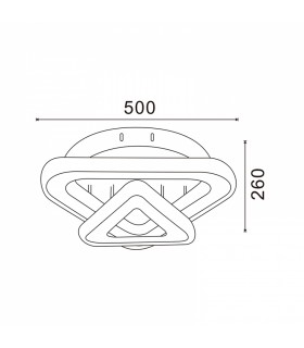 Plafón Techo Led Bermudas 42W 3600LM IP20 CCT
