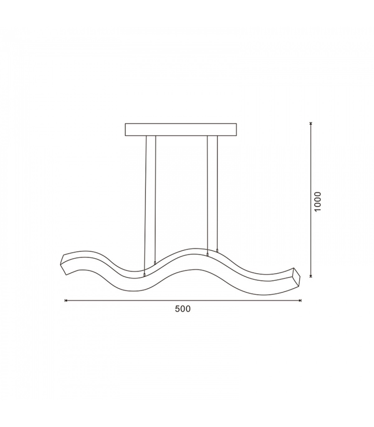 Lámpara Led Colgante Wave 24W 2160Lm IP40 CCT