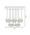 Lámpara Led Colgante Moons 40W 3600Lm IP20 CCT