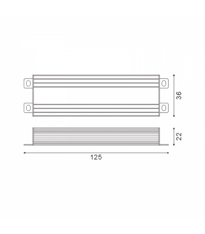 Fuente Alimentación LEDME 36W (DC12V) 3A IP65