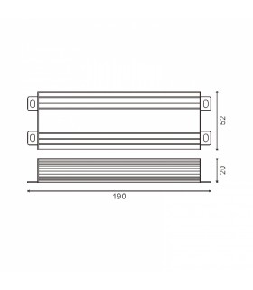 Fuente Alimentación LEDME 120W (DC12V) 10A IP65