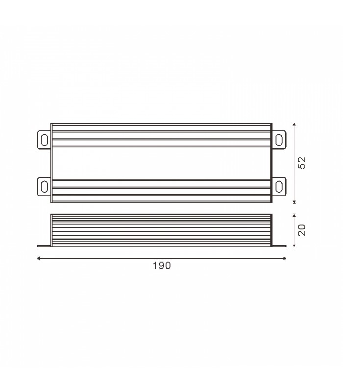 Fuente Alimentación LEDME 120W (DC12V) 10A IP65