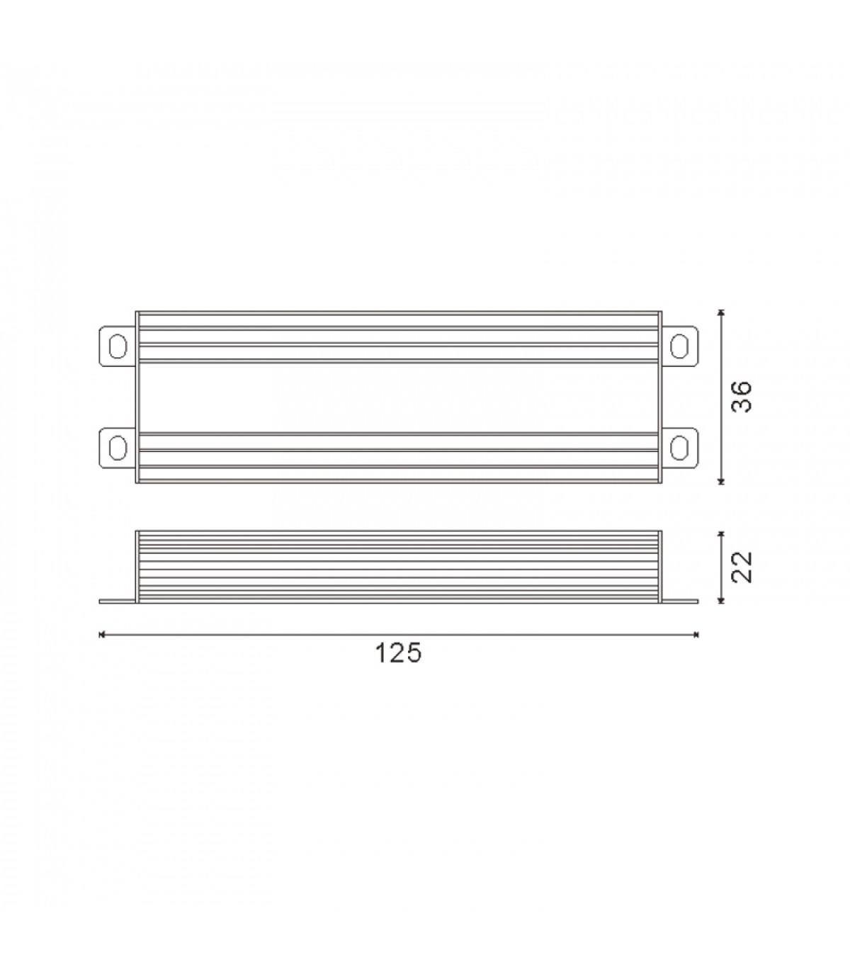 Fuente Alimentación LEDME 36W (DC24V) 1.5A IP65
