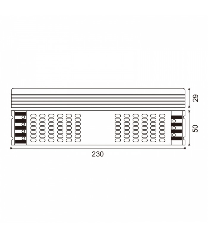 Fuente Alimentación Dimmable 0-10V 100W 12VDC 8.3A IP20