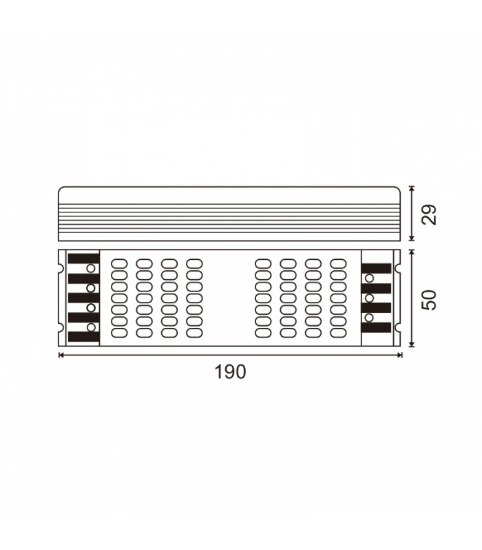 Fuente Alimentación Dimmable 0-10V 60W 24VDC 2.5A IP20