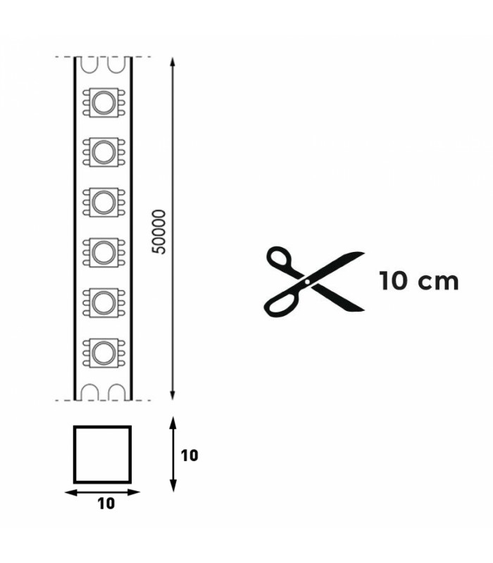 Neón Led Flexible PROLINE 12W/m 960Lm 220VDC IP65 -50 Metros-