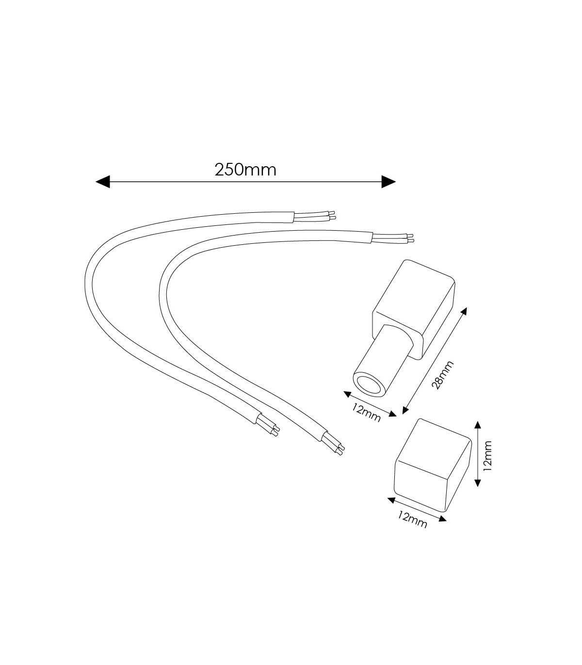 Cable Adaptador para Neón Led PROLINE -2 Und-