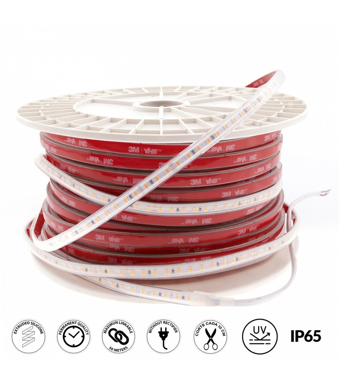 Tira Slim LED PROSTRIP 12W/m 1000Lm/M 220V IP65 -Metro-