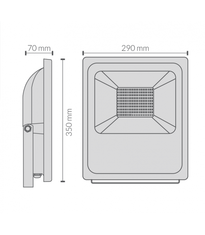 Proyector LED 12-24VDC 100W 9500Lm IP65