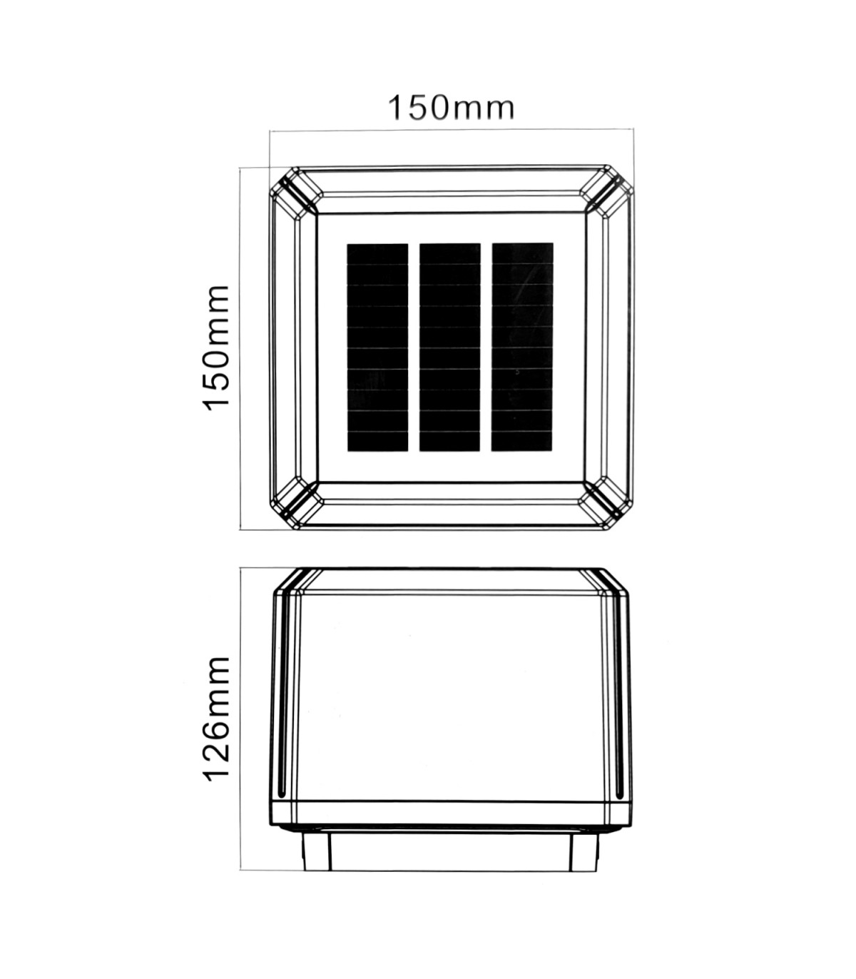 Baliza Led Solar INEL 1.6W 160Lm IP65 CCT