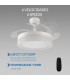 Ventilador White Aqua DC 36W 2800Lm 4 Aspas Blanco CCT