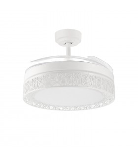 Ventilador White Aqua DC 36W 2800Lm 4 Aspas Blanco CCT