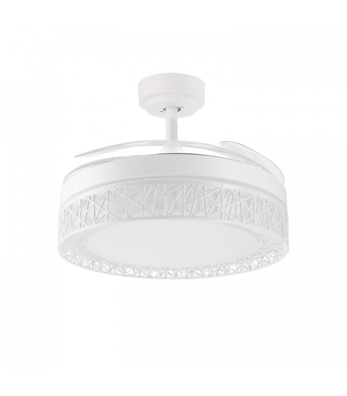 Ventilador White Aqua DC 36W 2800Lm 4 Aspas Blanco CCT