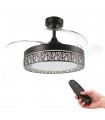 Ventilador Black Aqua DC 36W 2800Lm 4 Aspas Negro CCT