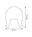 Funda de Silicona Next Generation 8X10 Para Tiras Led - 50 Metros -
