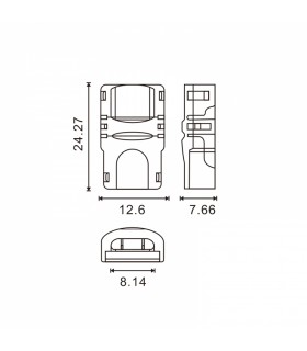 Conector de Hipopótamo Para Tira Led y Cable Ip65 8Mm 2Pin