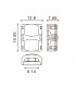 Conector de Hipopótamo Para Tira Led Ip65 8Mm 2Pin