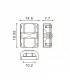 Conector de Hipopótamo Para Tira Led Ip65 10Mm 4Pin