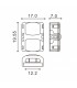 Conector de Hipopótamo Para Tira Led Ip65 12Mm 5Pin