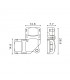 Conector de Hipopótamo L Para Tira Led Ip65 10Mm 4Pin