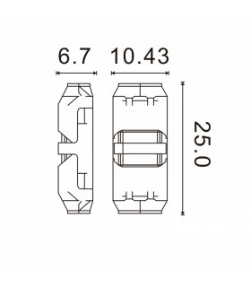 Conector Rápido Para Cable 2 Pin En Serie - Máx. 36V 10A