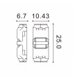 Conector Rápido Para Cable 2 Pin En Serie - Máx. 36V 10A
