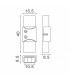 Conector Intermedio Para Tira Led Ip68 10Mm Out 8Mm In 2Pin