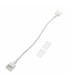 Conector Intermedio Con Cable Para Tira Led Ip68 10Mm Out 8Mm In 2Pin